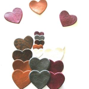 100% GENUINE LEATHER die cuts CHARM PACK CRAFT REMNANTS SCRAPS - LEATHER-003- 30PCS
