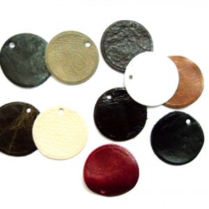 100% GENUINE LEATHER die cuts CHARM PACK CRAFT REMNANTS SCRAPS - LEATHER-009- 10PCS