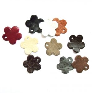 100% GENUINE LEATHER die cuts CHARM PACK CRAFT REMNANTS SCRAPS - LEATHER-008- 30PCS