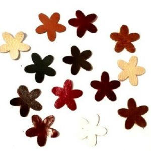 100% GENUINE LEATHER die cuts CHARM PACK CRAFT REMNANTS SCRAPS - LEATHER-007- 30PCS