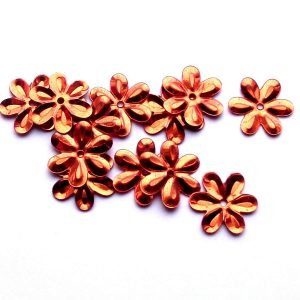 100 x 15mm Daisy Flowers  - Copper