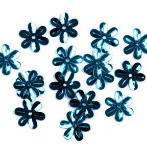 100 x 15mm Daisy Flowers  - Turquoise