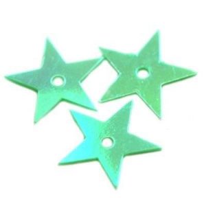 100 x 1.2cm Stars - Green AB