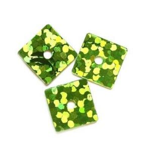 300 x 0.7cm Squares - Laser Green