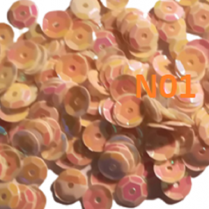 300 x 6mm Cup Round Loose Sequins - Cream AB - N01