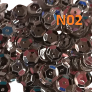 300 x 6mm Cup Round Loose Sequins - Silver -N02