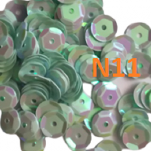 300 x 6mm Cup Round Loose Sequins - Mint AB - N11
