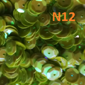 300 x 6mm Cup Round Loose Sequins - L. Green AB - N12