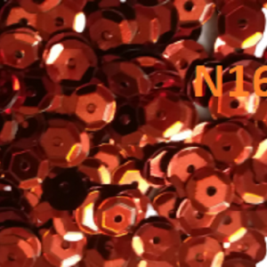 300 x 6mm Cup Round Loose Sequins - Red - N16