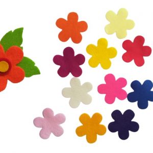 6cm - felt Flowers, die cuts , card making, scrapbooking