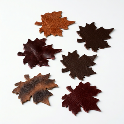 leather leaves die cuts 5cm