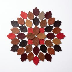leather leaves die cuts 5cm