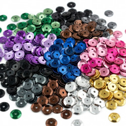 6mm Cup Round Sequins – Classic Colours