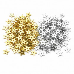 7mm star sequins gold and silver metallic craft embellishments UK